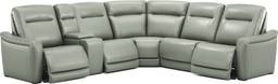 6 pc dual power reclining sectional