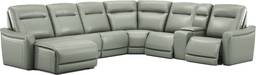 7 pc left dual power sectional