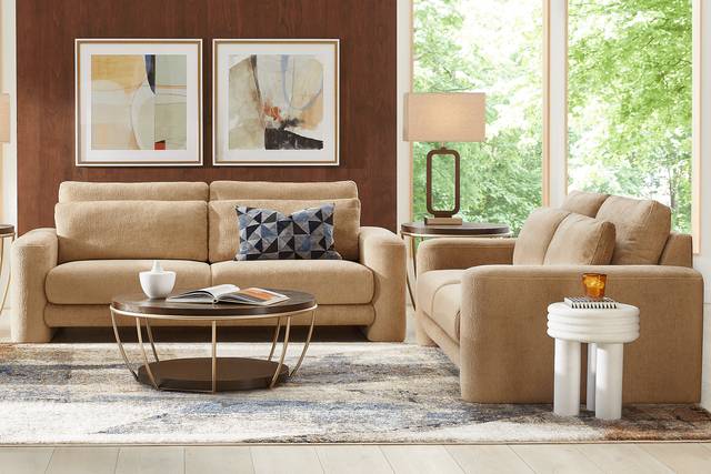 Newton Camel 2 Pc Living Room - Thumbnail - Image 1