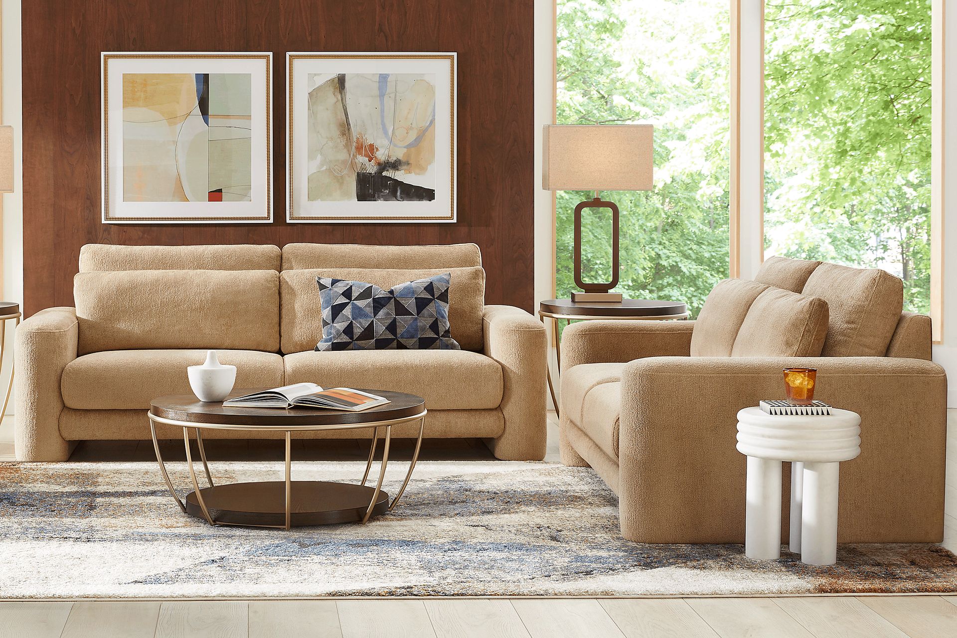 Newton Camel 2 Pc Living Room - Image 1
