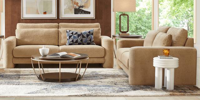 Newton Camel Sofa - Thumbnail - Image 2