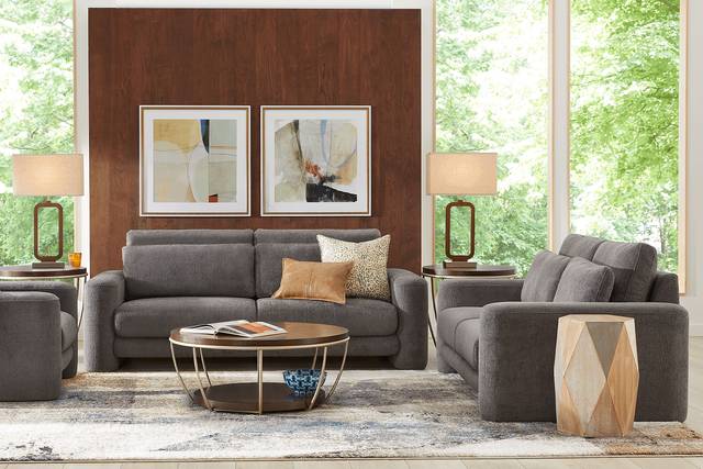 Newton Charcoal 5 Pc Living Room - Thumbnail - Image 1
