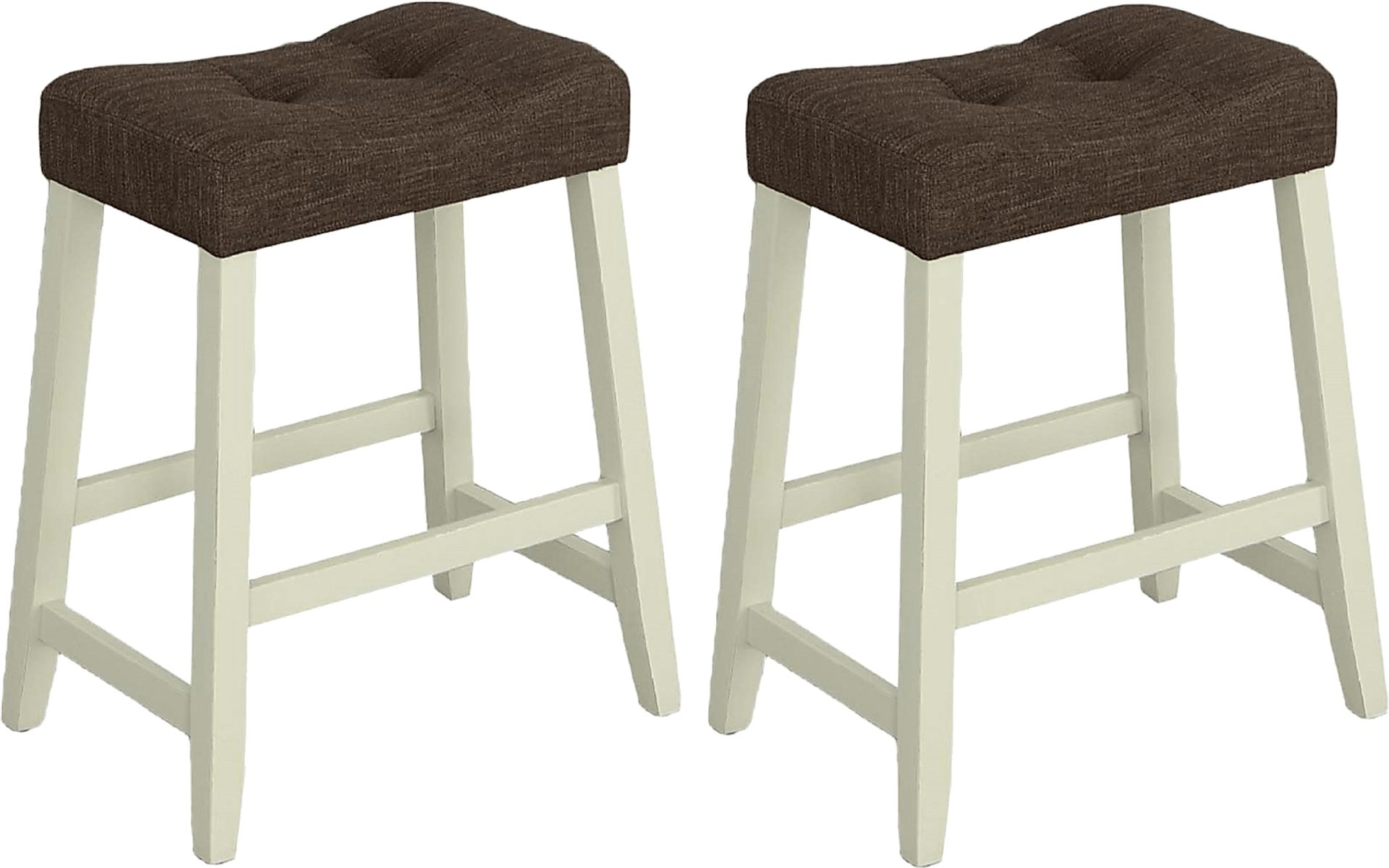 Newtowne Off-White Counter Stool, Set of 2 - Image 1