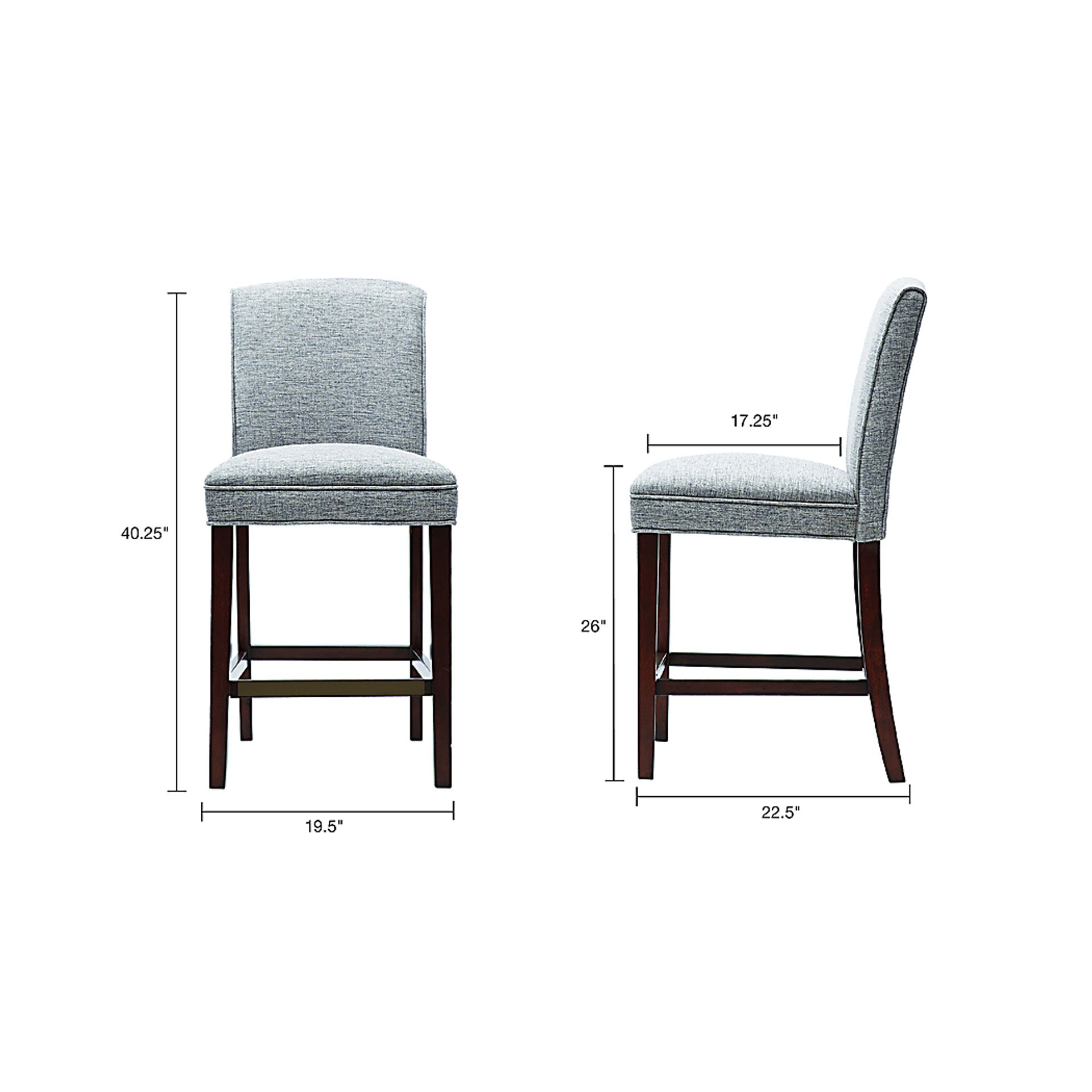 Neyland Gray Counter Height Stool - Image 6
