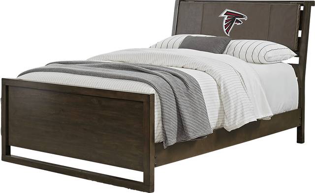NFL 1st & Goal Atlanta Falcons Brown 5 Pc Full Panel Bedroom - Thumbnail - Image 2