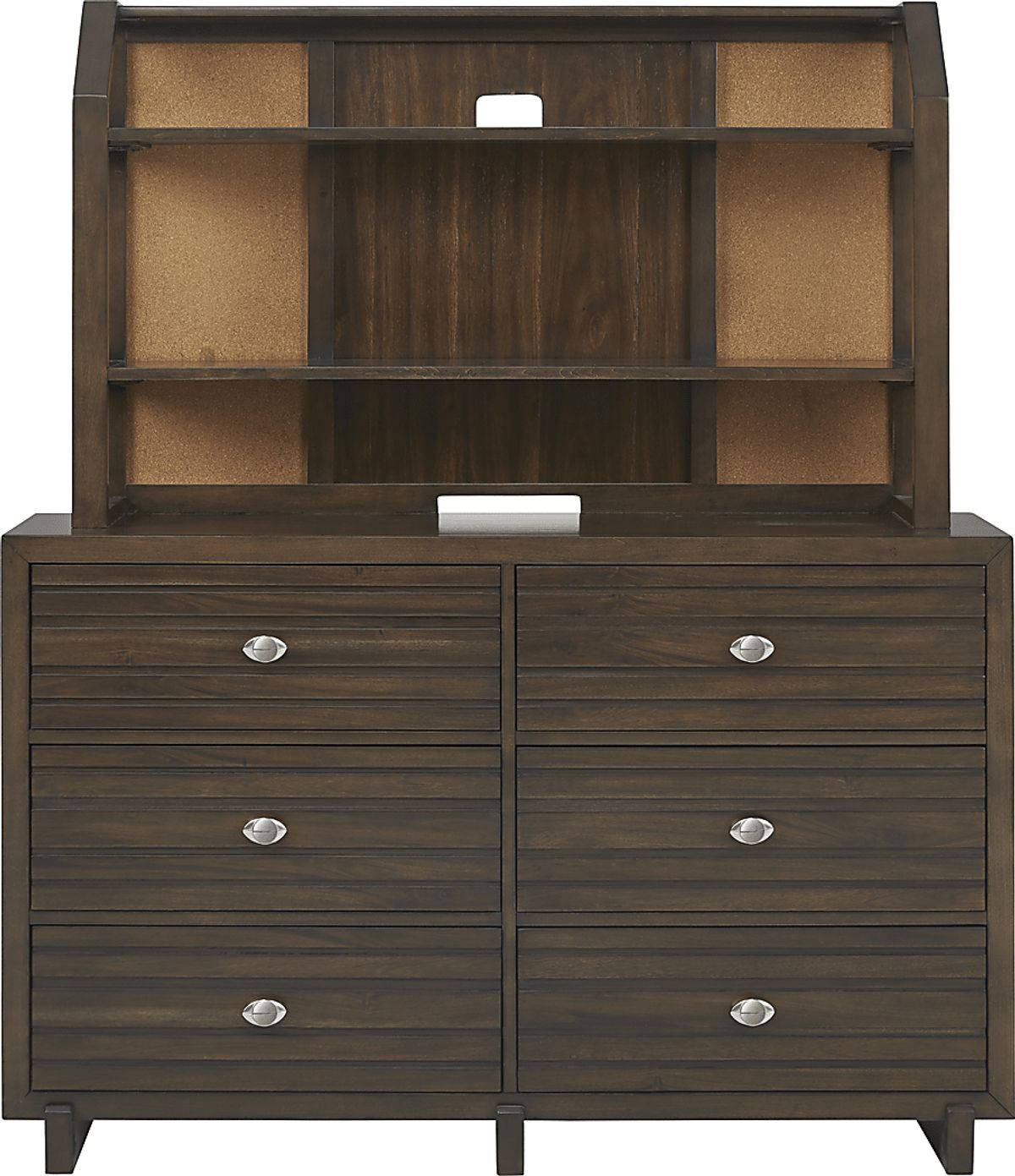 Nfl 1st & Goal 5 Pc Brown Cherry Dark Wood Full Bedroom Set With ...