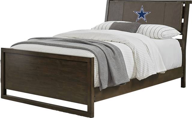 NFL 1st & Goal Dallas Cowboys Brown 3 Pc Full Panel Bed - Thumbnail - Image 1