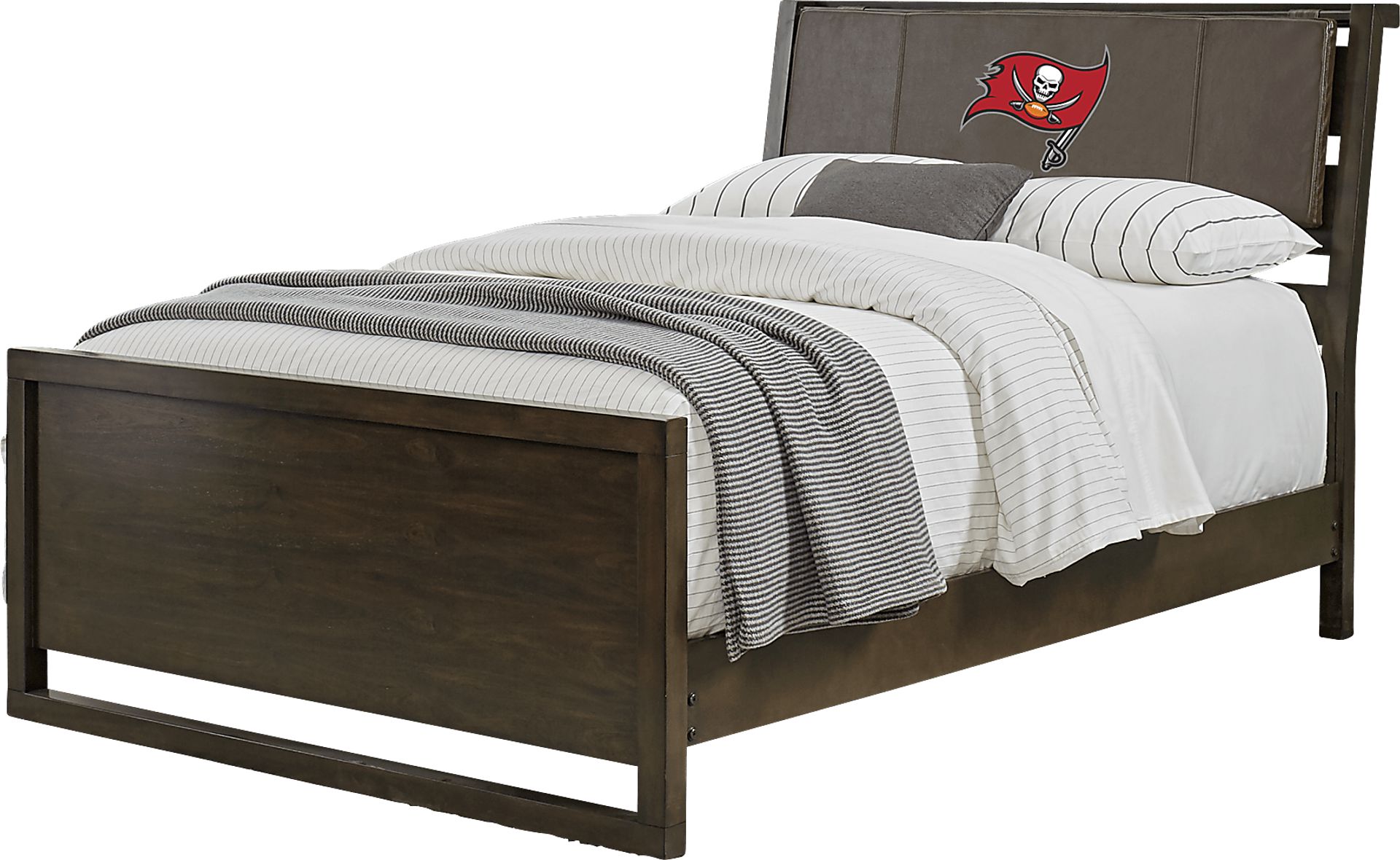 NFL 1st & Goal Tampa Bay Buccaneers Brown 3 Pc Full Panel Bed - Image 1