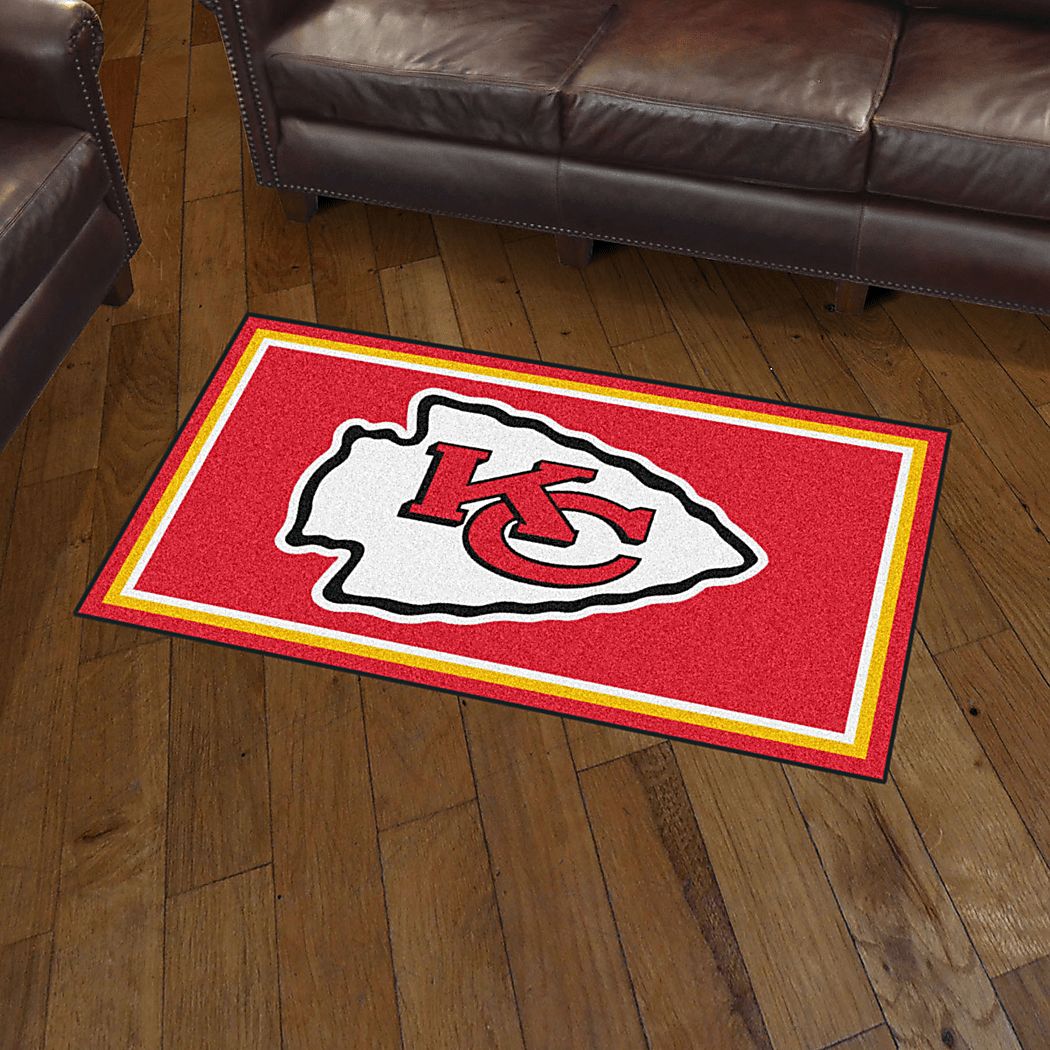 【rug】美品 KANSAS STATE NFL アメフト ラグ　マット nfl-big-game-kansas-city-