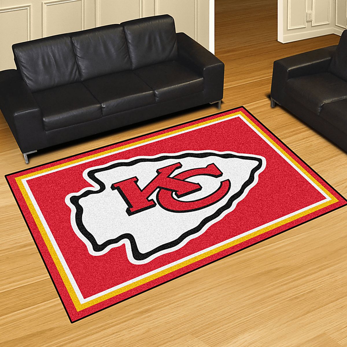 【rug】美品 KANSAS STATE NFL アメフト ラグ　マット Nfl Big Game Rug | Rooms to Go