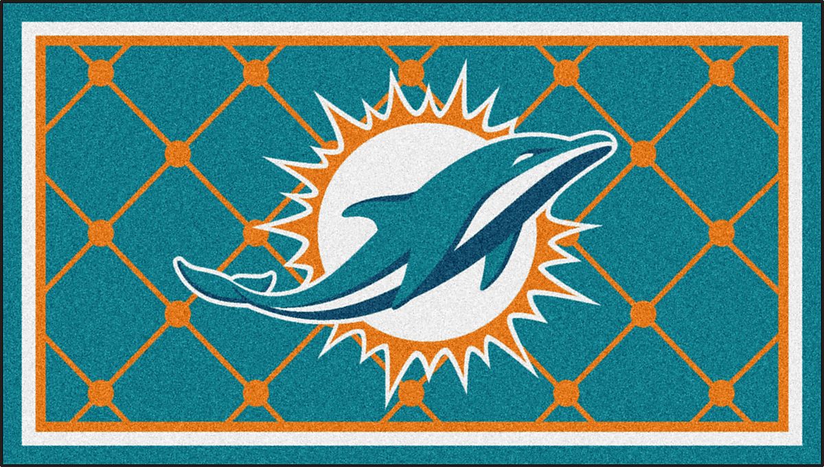 【rug】Dolphins NFL タペストリーラグマット ドルフィンズ NFL - Miami Dolphins 8'x10' Rug - Walmart.com