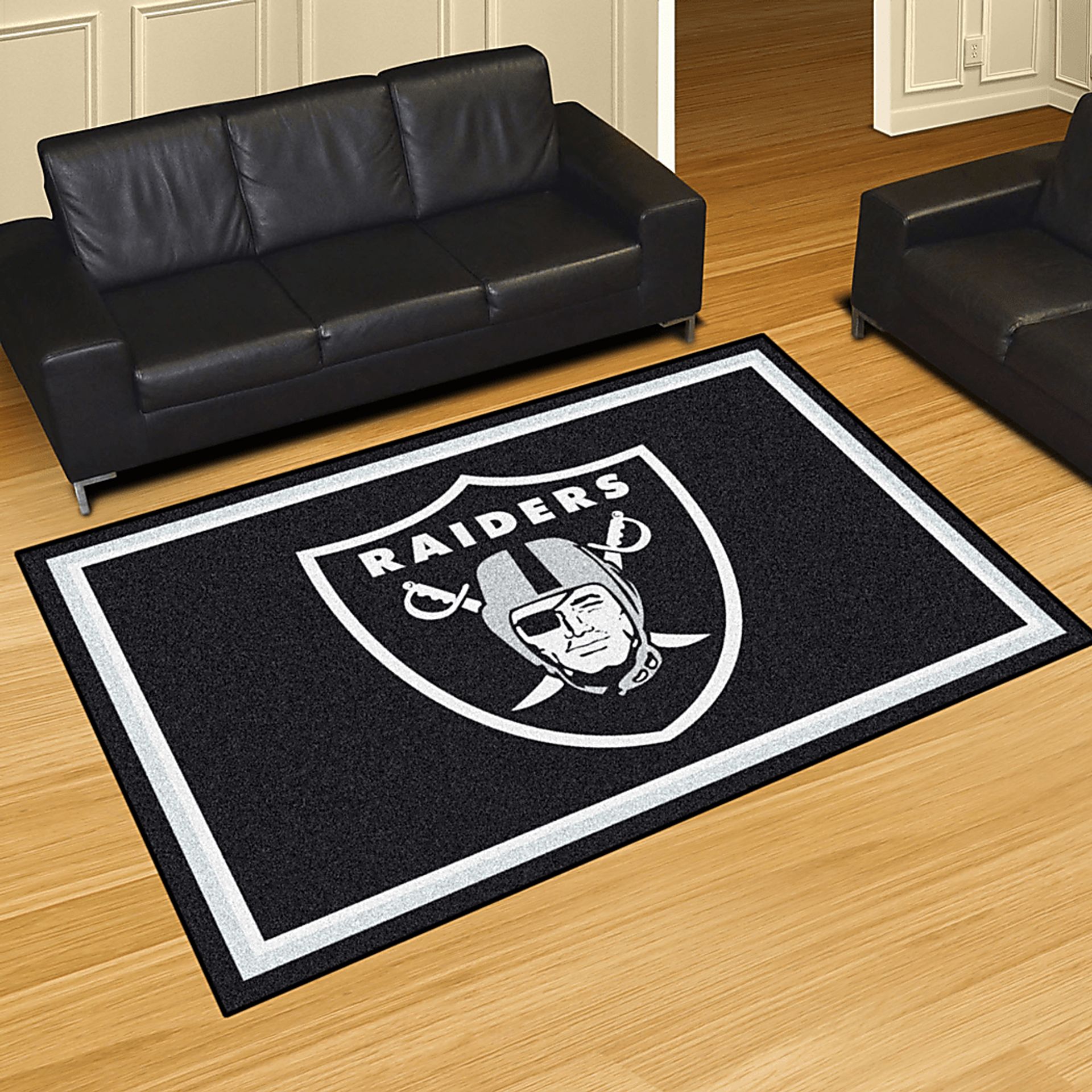 NFL Big Game Oakland Raiders 5' x 8' Rug - Image 2