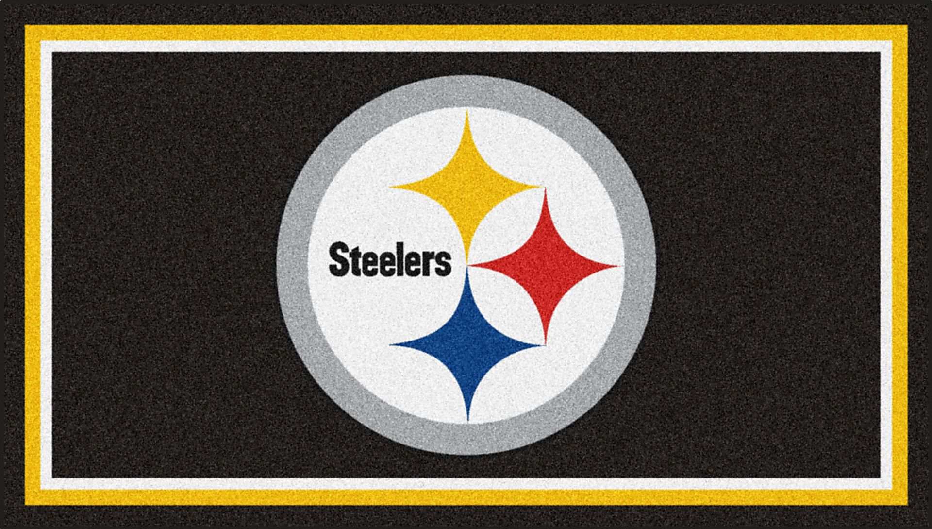 NFL Big Game Pittsburgh Steelers 3' x 5' Rug - Image 1