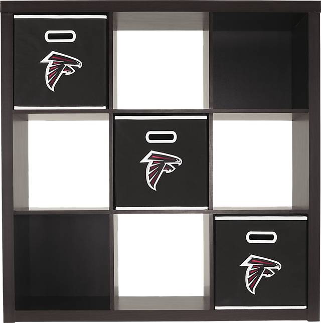 NFL CubeStore Atlanta Falcons 9 Cube Organizer with 3 Storage Bins - Thumbnail - Image 2