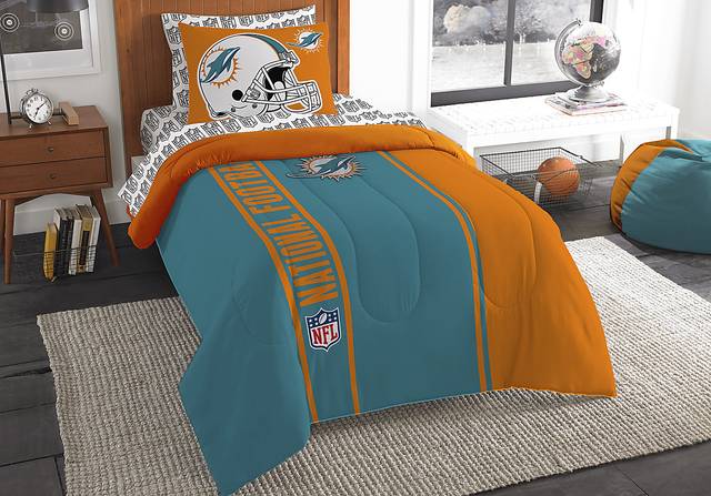 NFL Football Champ Dolphins Twin Bed Set - Thumbnail - Image 1