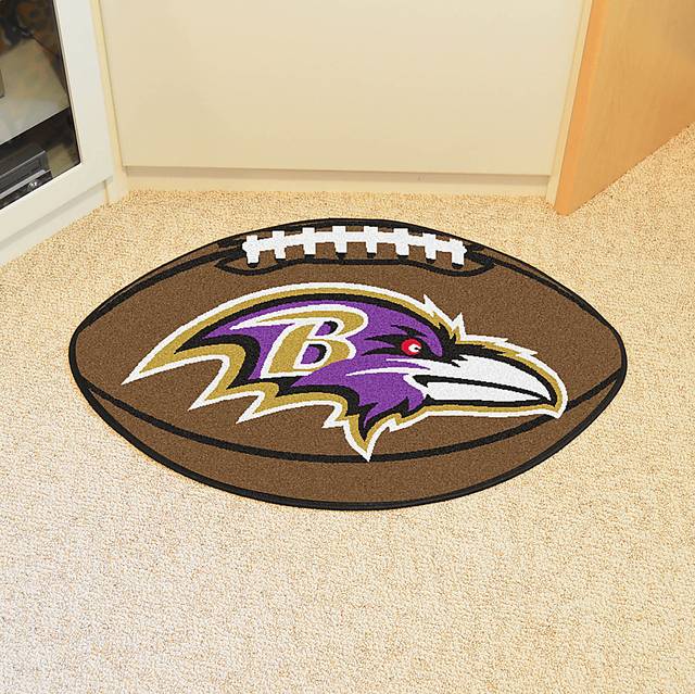 NFL Football Mascot Baltimore Ravens 1'6" x 1'10" Rug - Thumbnail - Image 2