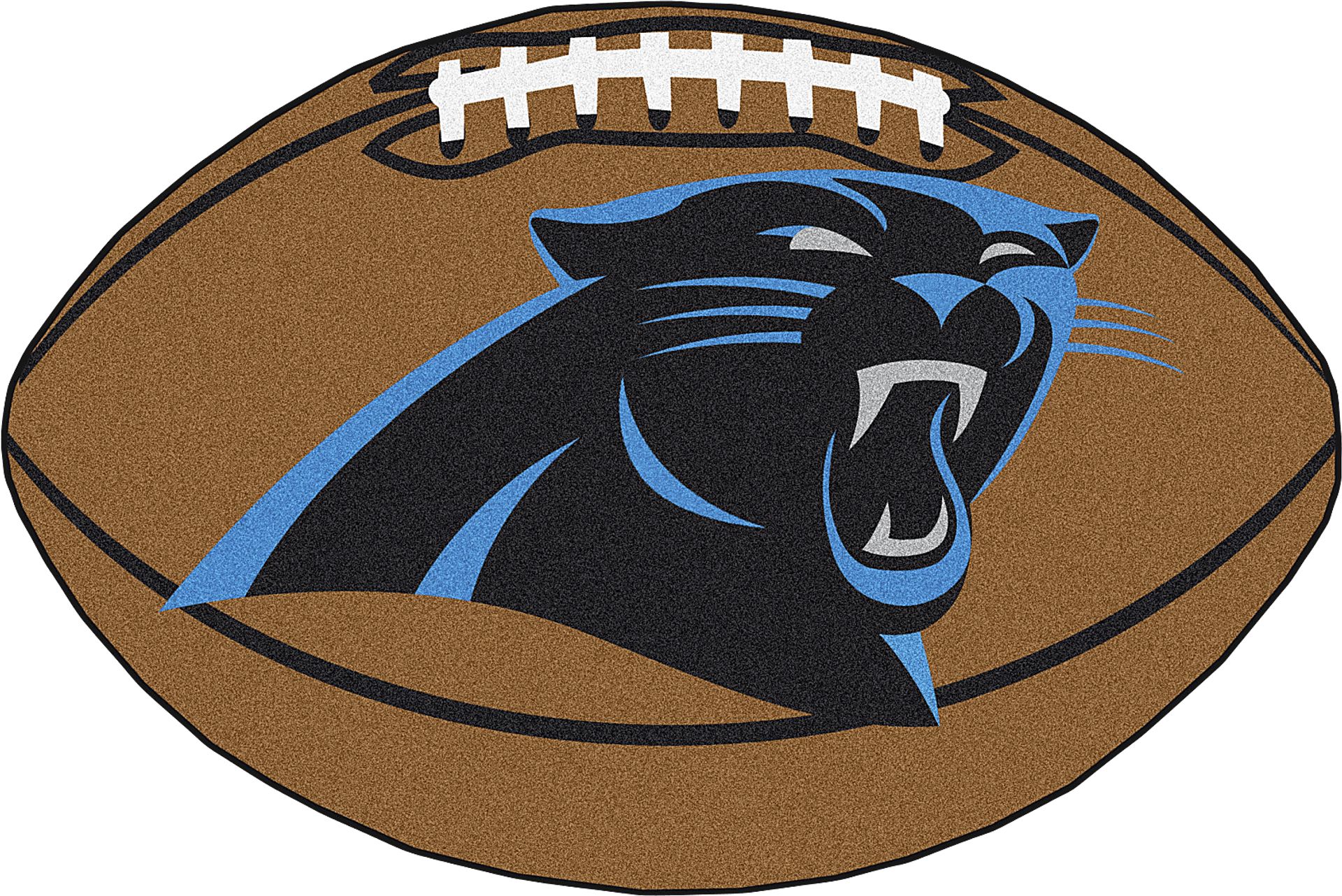 NFL Football Mascot Carolina Panthers 1'6 x 1'10 Rug - Image 1