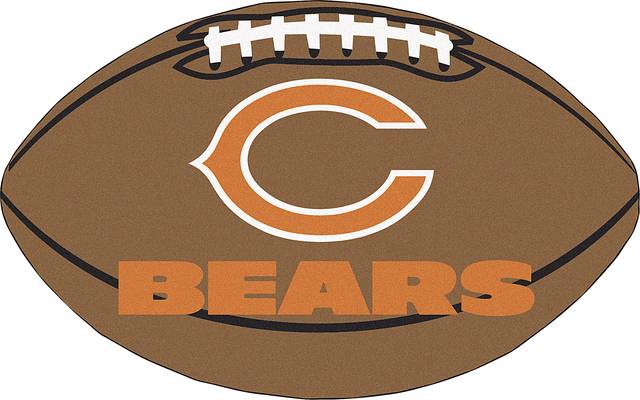 NFL Football Mascot Chicago Bears 1'6"x 1'10" Rug - Thumbnail - Image 1