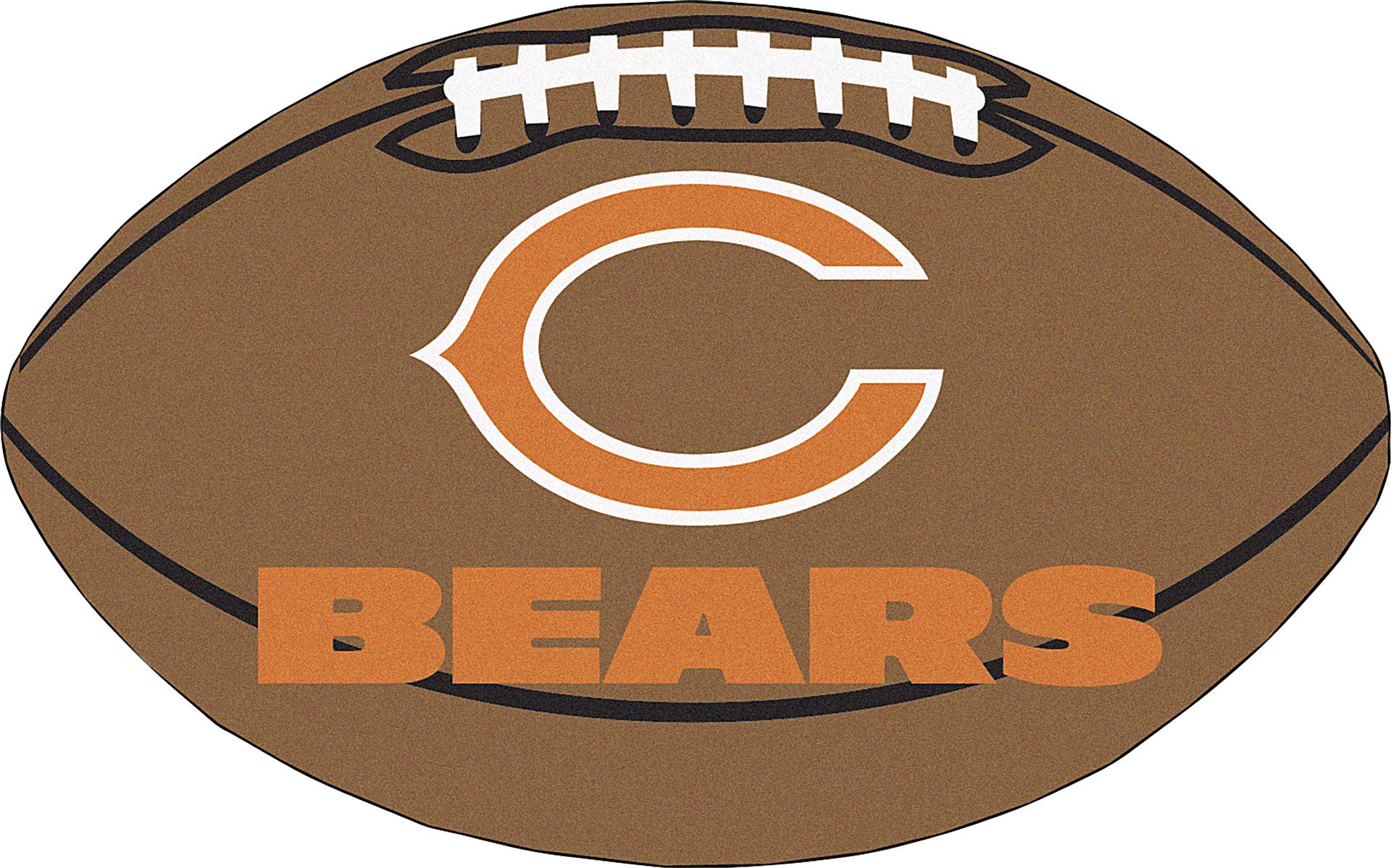 NFL Football Mascot Chicago Bears 1'6"x 1'10" Rug - Image 1