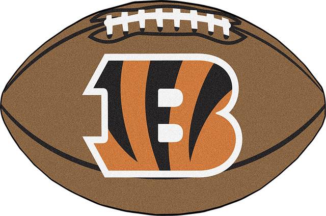 NFL Football Mascot Cincinnati Bengals 1'6" x 1'10" Rug - Thumbnail - Image 1