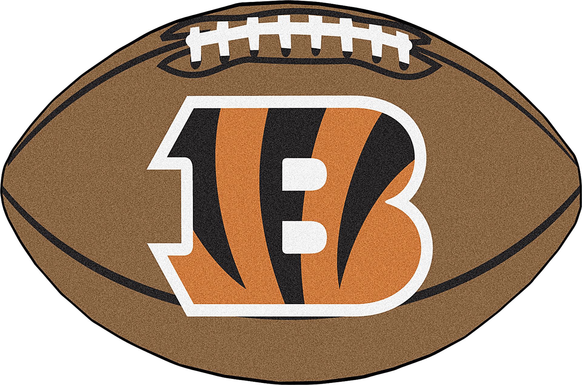 NFL Football Mascot Cincinnati Bengals 1'6" x 1'10" Rug - Image 1