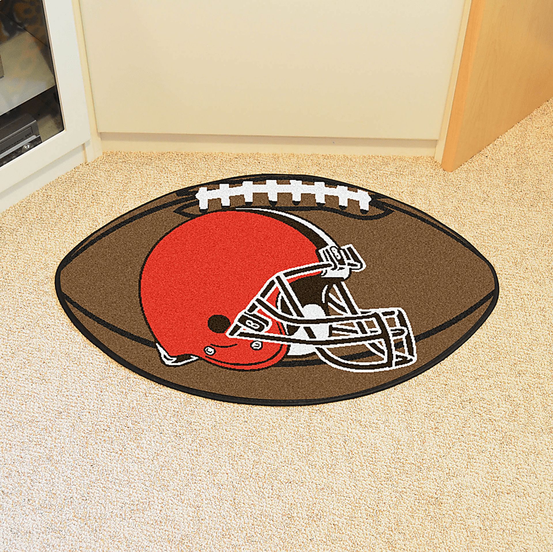 NFL Football Mascot Cleveland Browns 1'6"x 1'10" Rug - Image 2