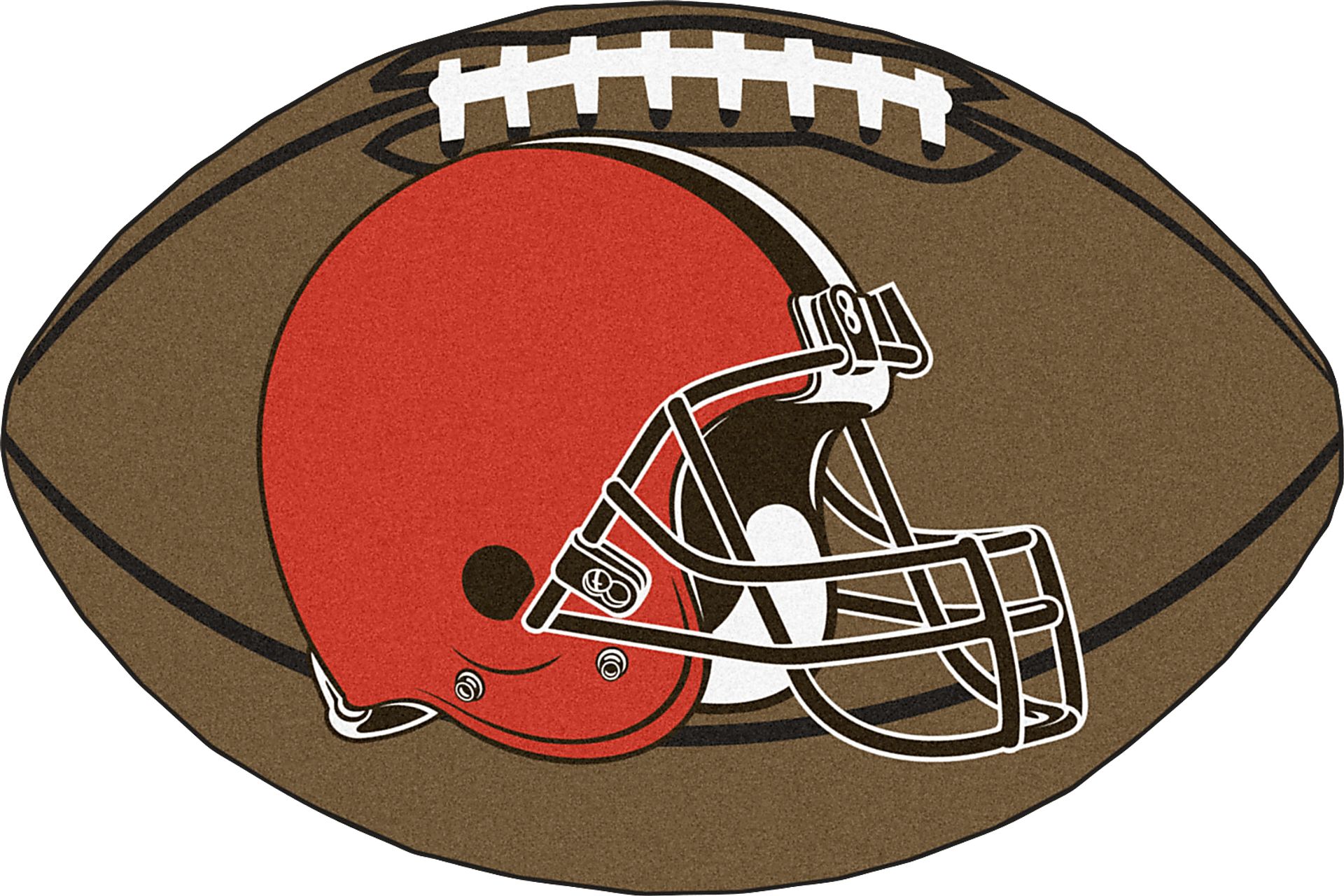 NFL Football Mascot Cleveland Browns 1'6"x 1'10" Rug - Image 1