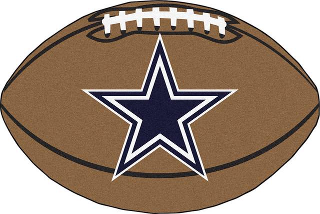NFL Football Mascot Dallas Cowboys 1'6"x 1'10" Rug - Thumbnail - Image 1