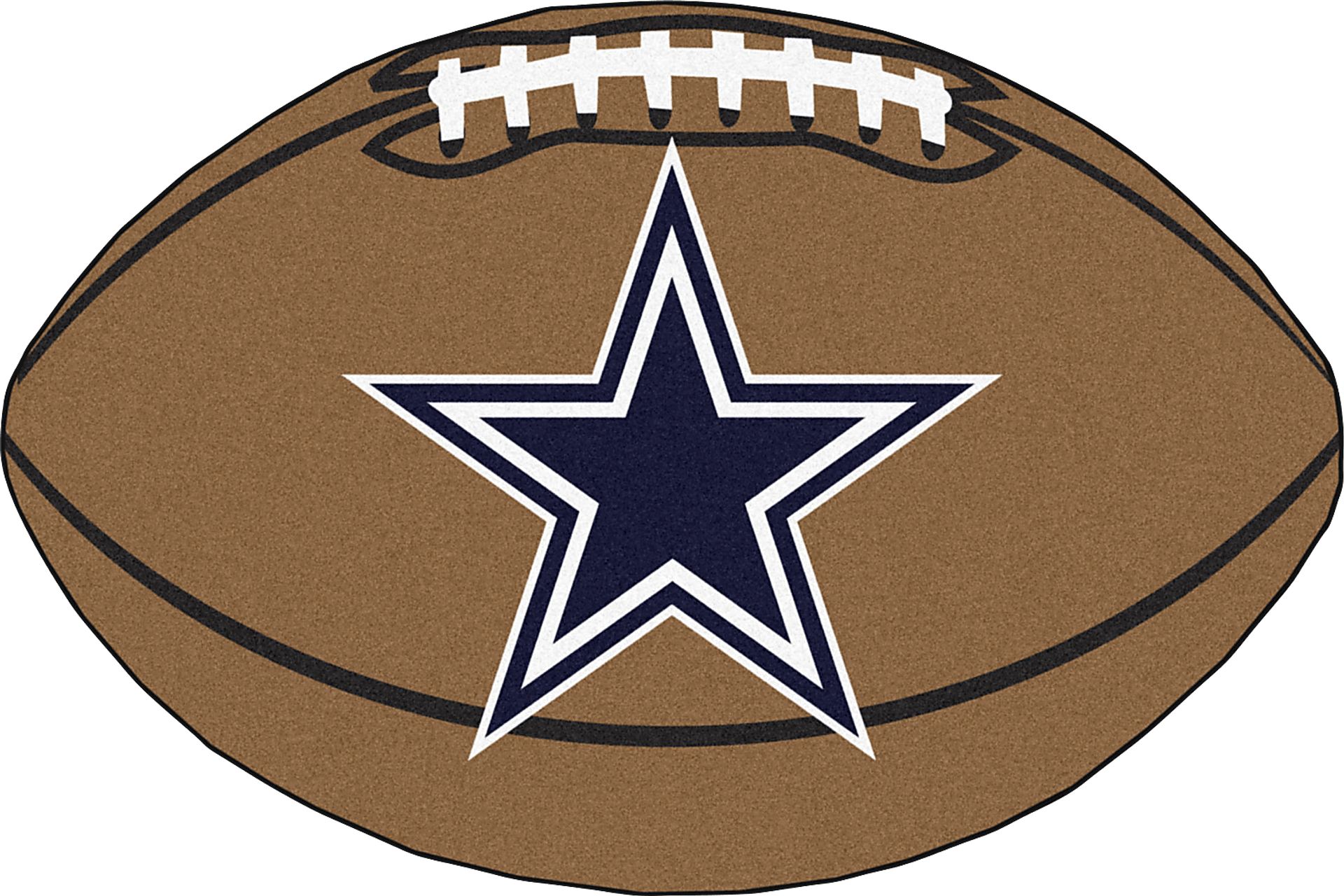 NFL Football Mascot Dallas Cowboys 1'6"x 1'10" Rug - Image 1