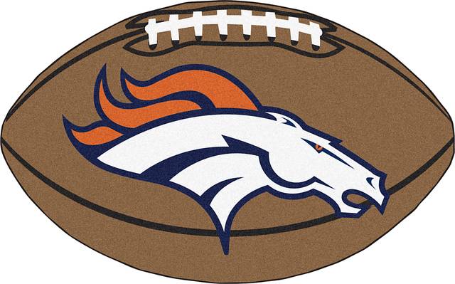 NFL Football Mascot Denver Broncos 1'6"x 1'10" Rug - Thumbnail - Image 1