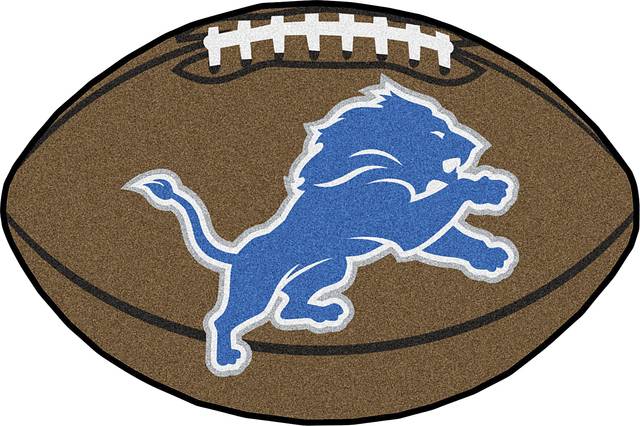 NFL Football Mascot Detroit Lions 1'6"x 1'10" Rug - Thumbnail - Image 1
