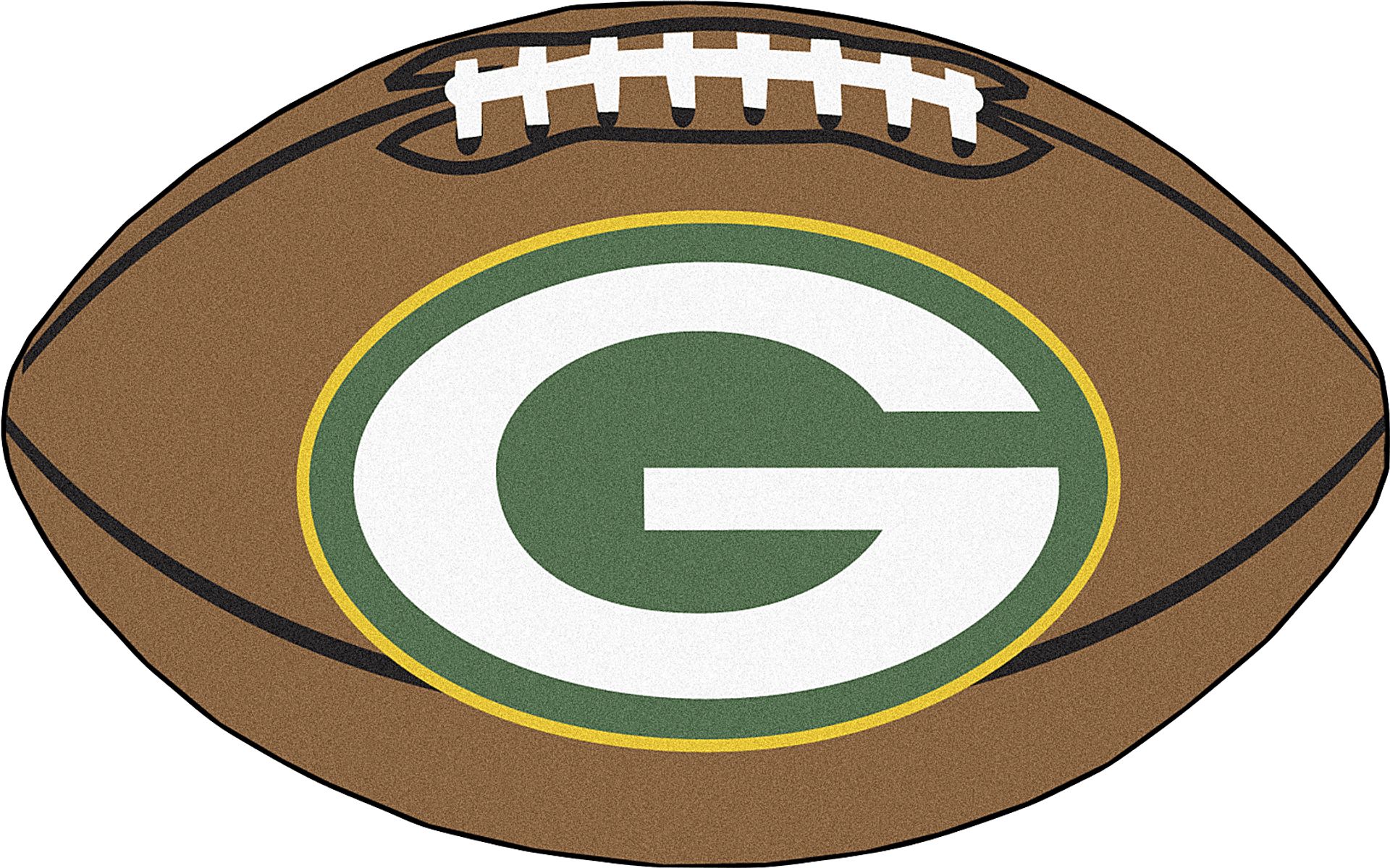 NFL Football Mascot Green Bay Packers 1'6"x 1'10" Rug - Image 1