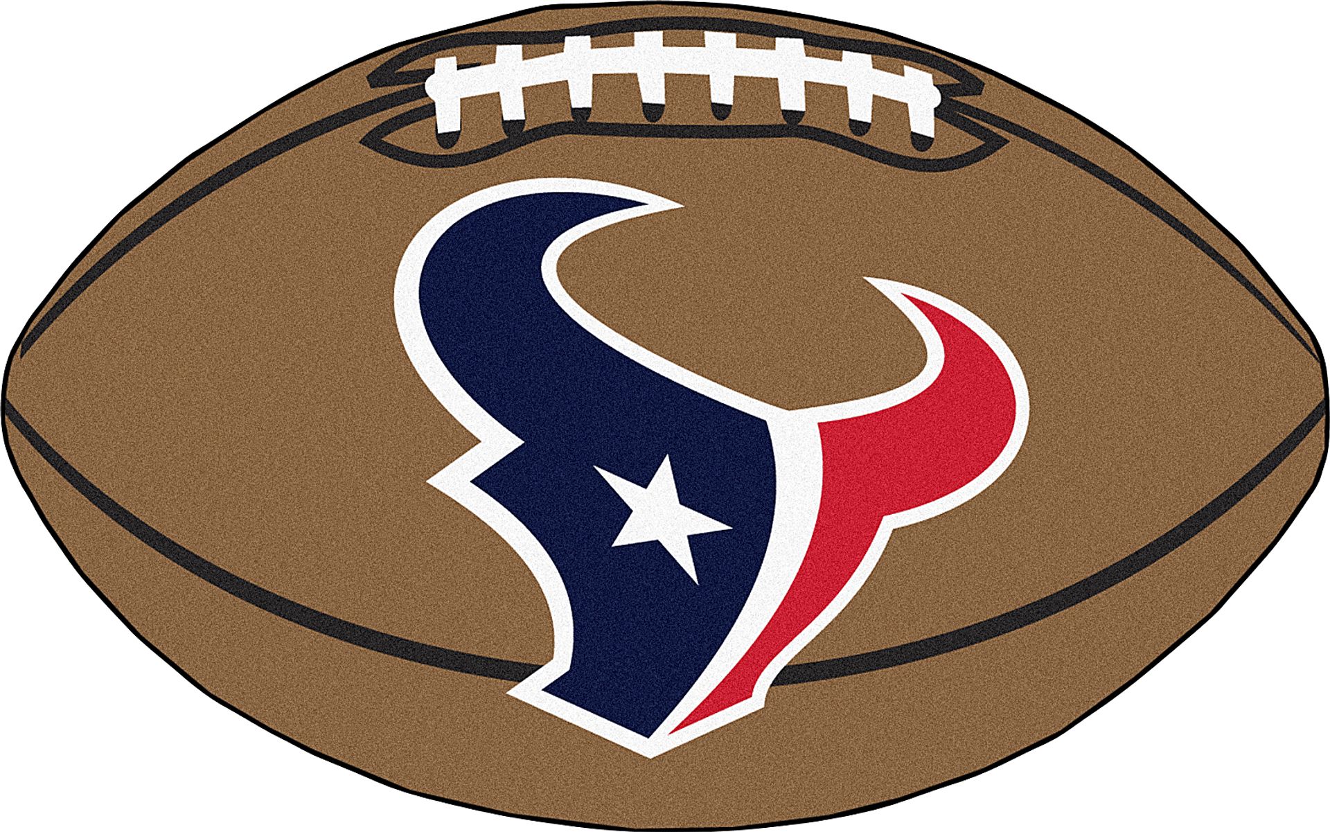 NFL Football Mascot Houston Texans 1'6"x 1'10" Rug - Image 1
