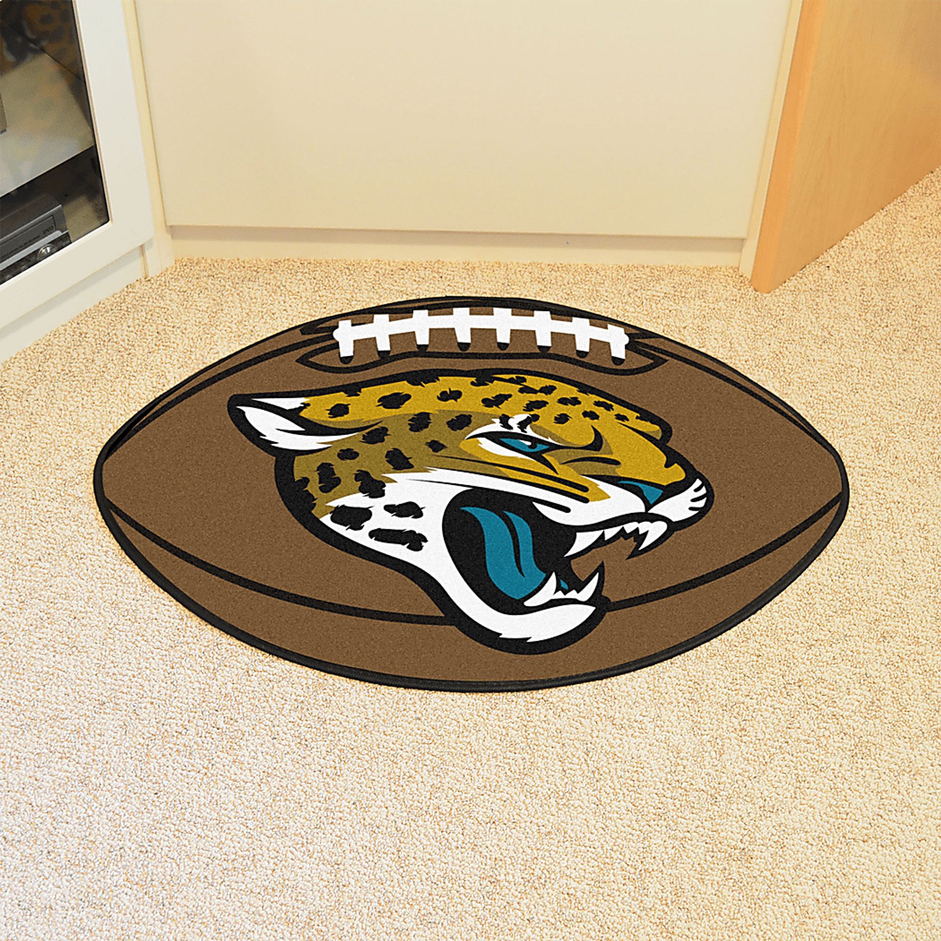 NFL Football Mascot Jacksonville Jaguars 1'6 x 1'10 Rug - Image 2
