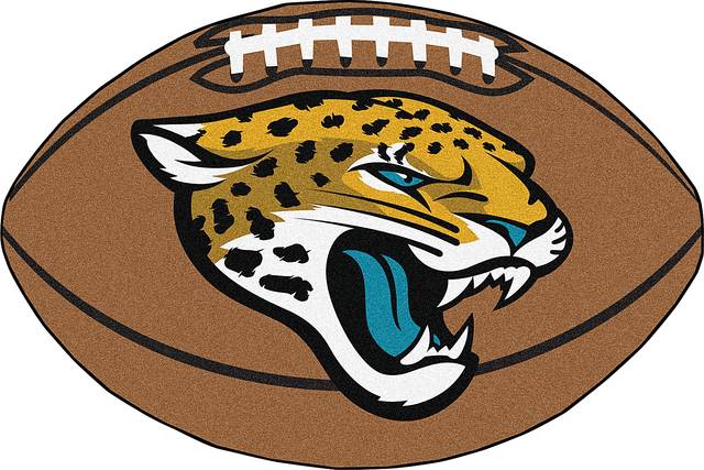 NFL Football Mascot Jacksonville Jaguars 1'6 x 1'10 Rug - Thumbnail - Image 1