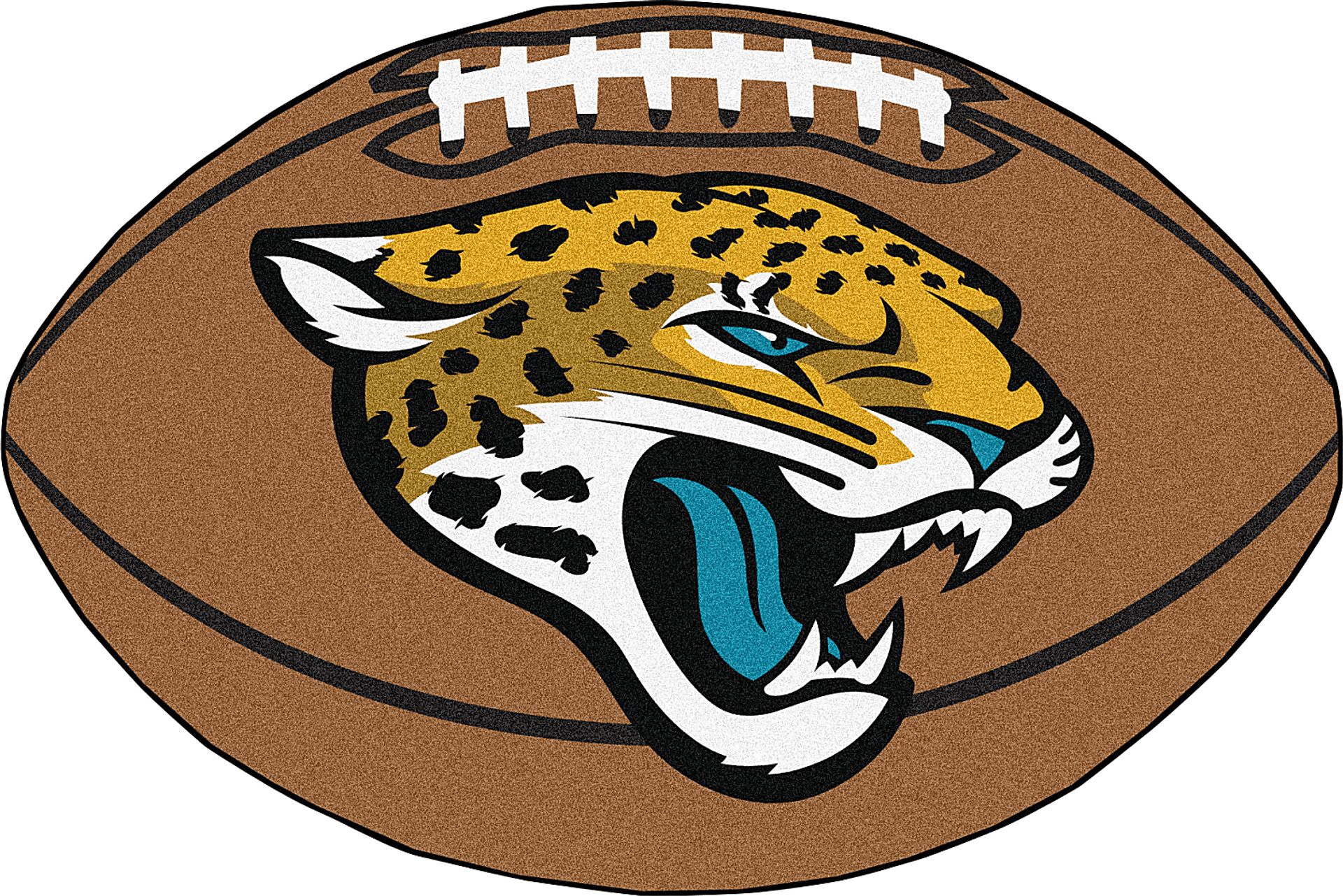 NFL Football Mascot Jacksonville Jaguars 1'6 x 1'10 Rug - Image 1
