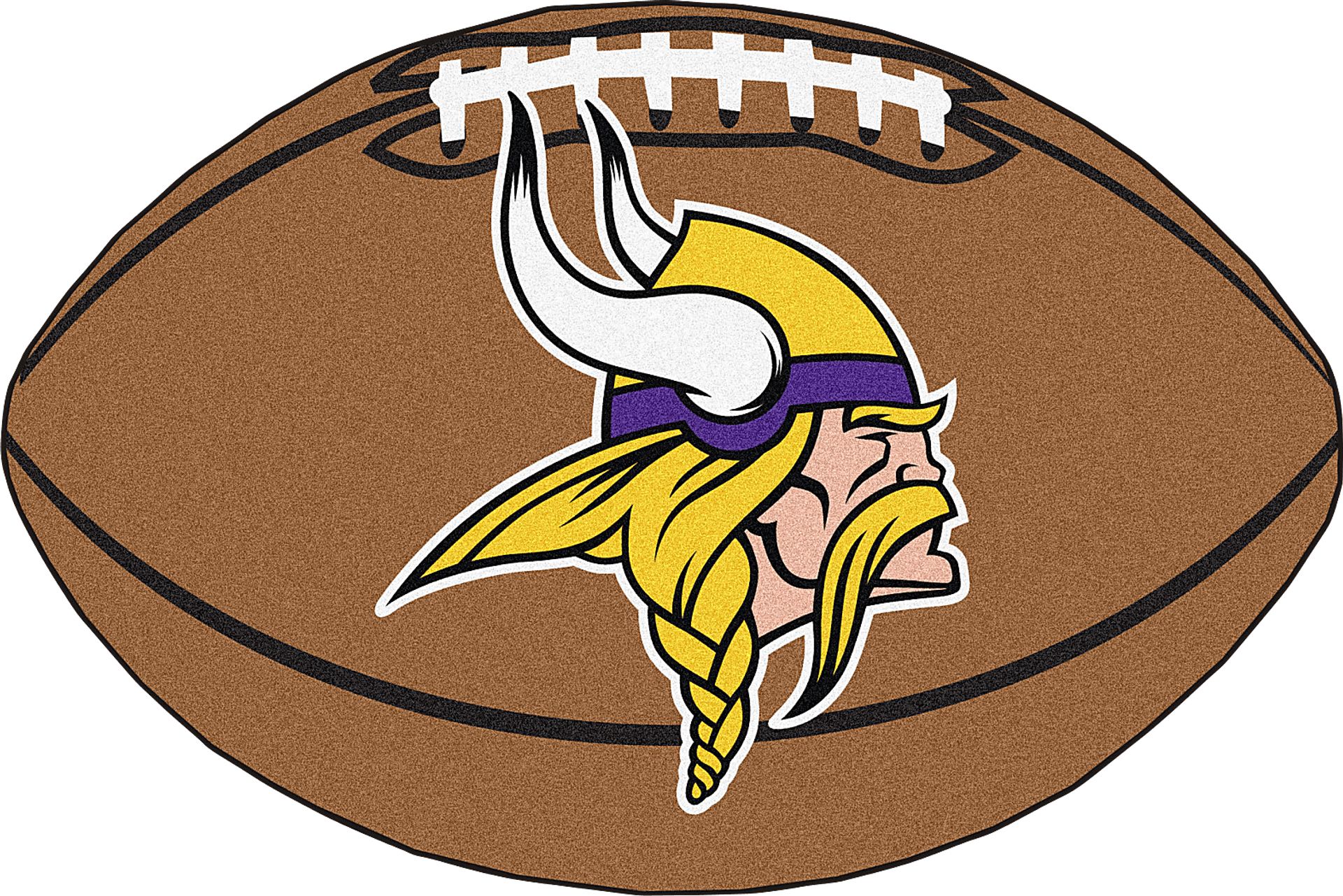 NFL Football Mascot Minnesota Vikings 1'6"x 1'10" Rug - Image 1