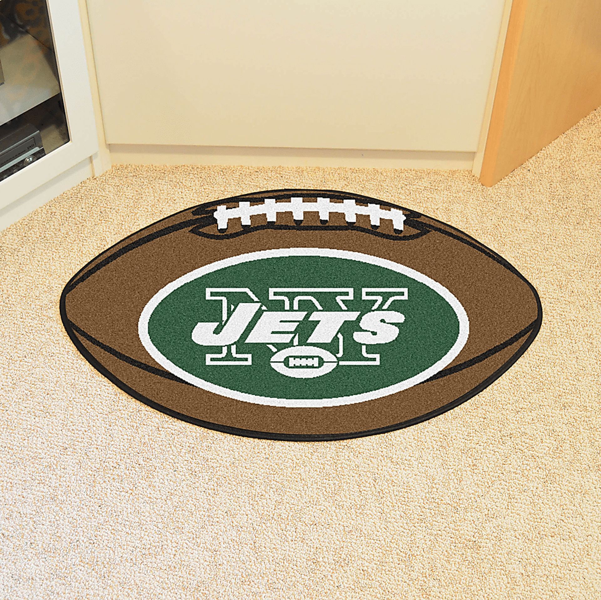 NFL Football Mascot New York Jets 1'6" x 1'10" Rug - Image 2