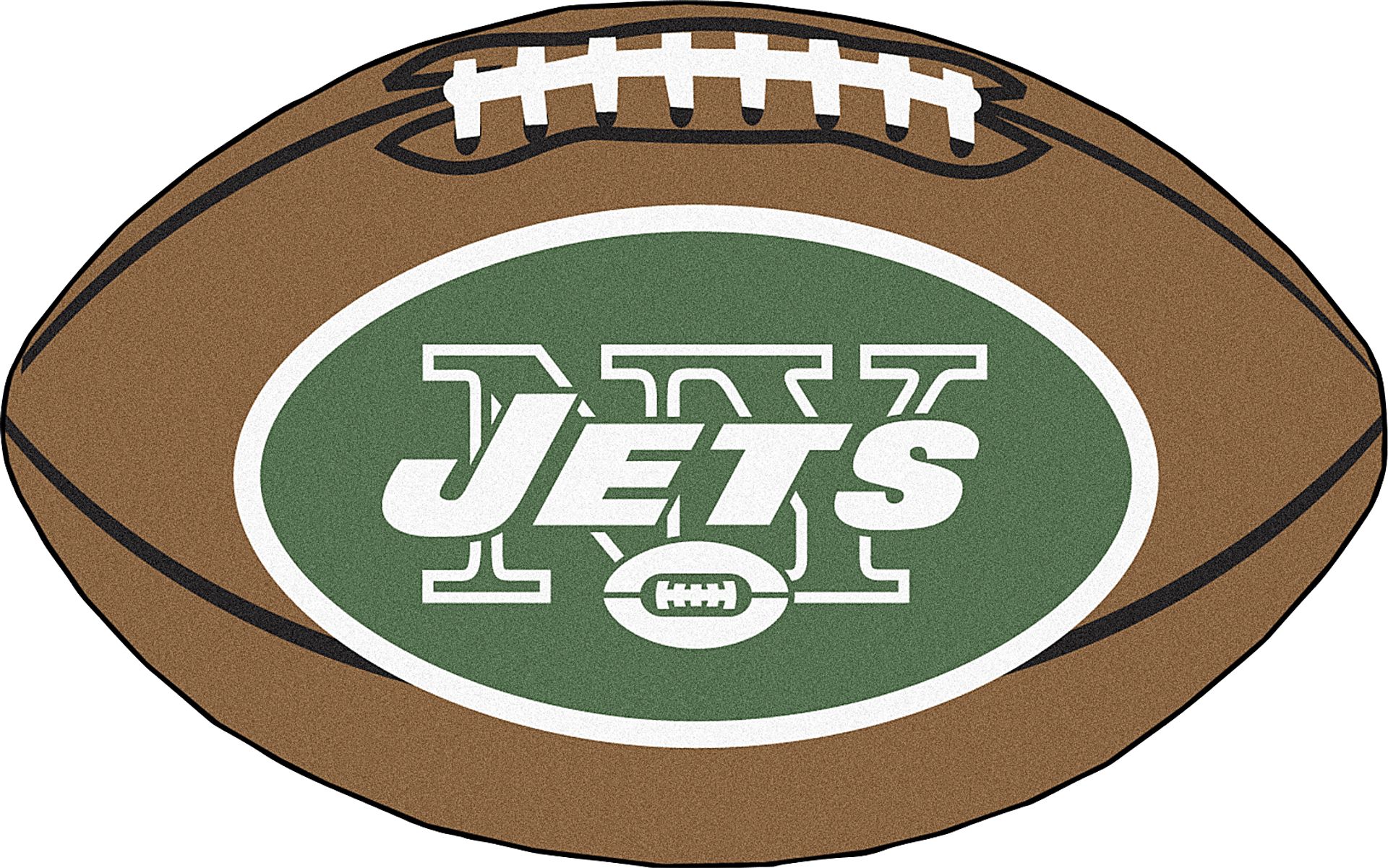 NFL Football Mascot New York Jets 1'6" x 1'10" Rug - Image 1