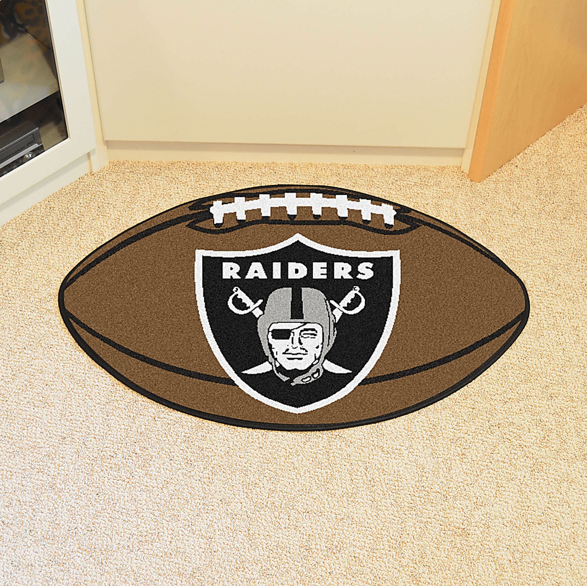 NFL Football Mascot Oakland Raiders 1'6" x 1'10" Rug - Image 2