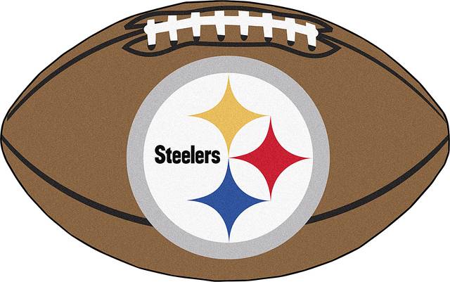 NFL Football Mascot Pittsburgh Steelers 1'6" x 1'10" Rug - Thumbnail - Image 1
