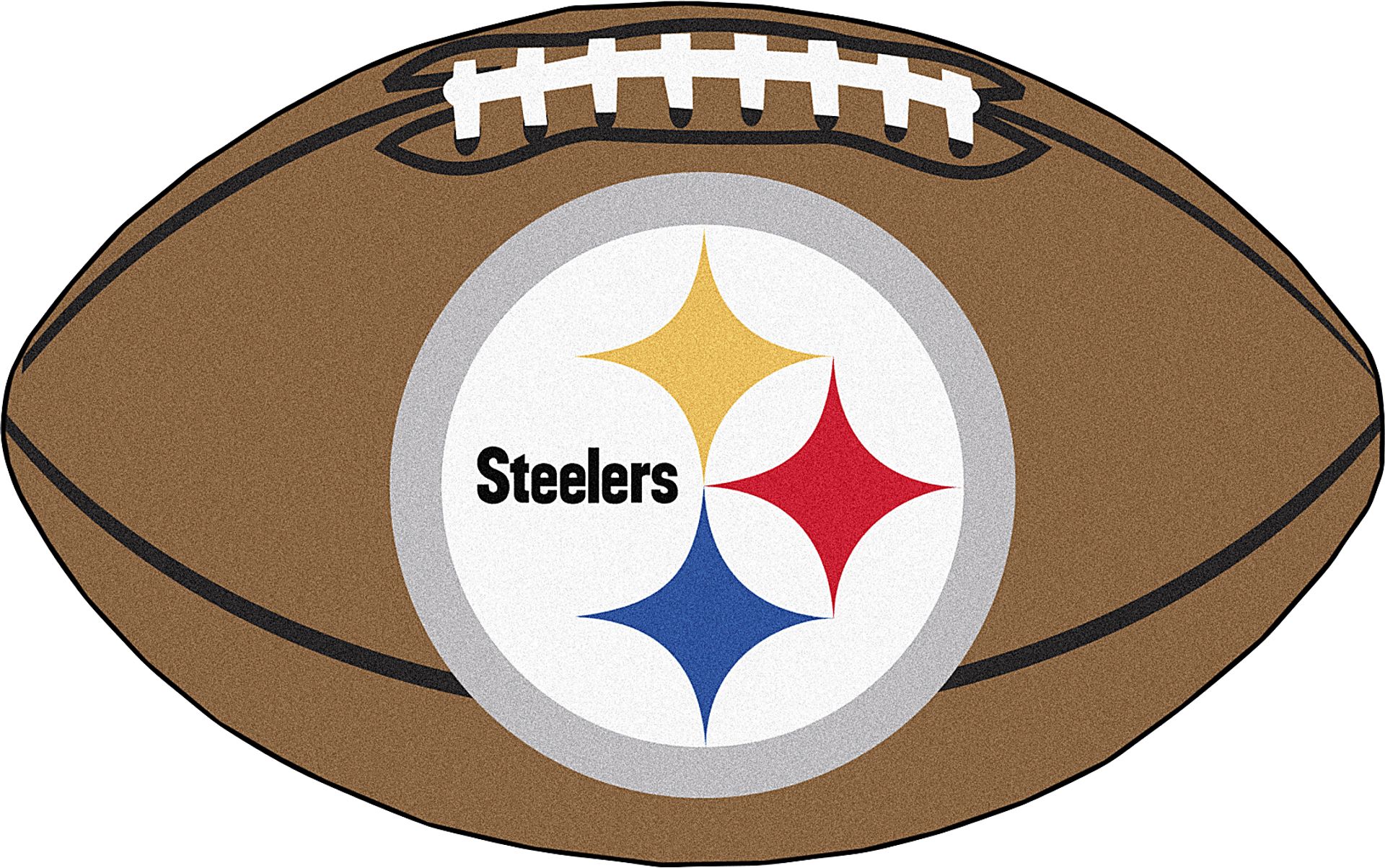 NFL Football Mascot Pittsburgh Steelers 1'6" x 1'10" Rug - Image 1