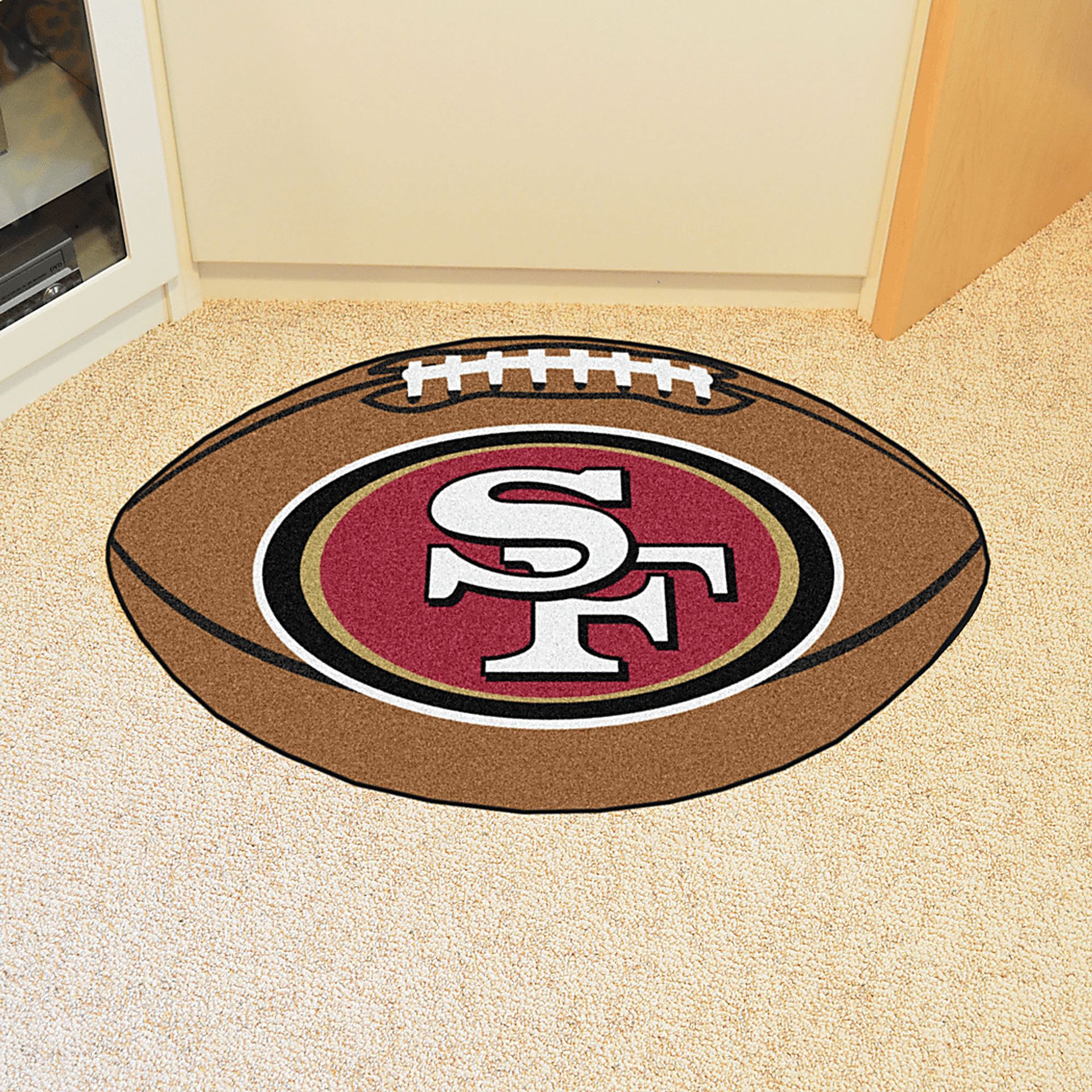 NFL Football Mascot San Francisco 49ERS 1'6" x 1'10" Rug - Image 2