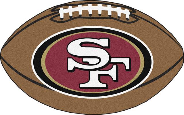 NFL Football Mascot San Francisco 49ERS 1'6" x 1'10" Rug - Thumbnail - Image 1