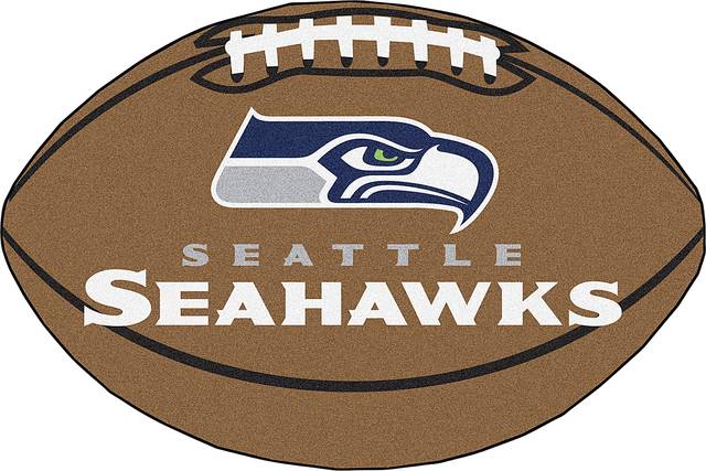 NFL Football Mascot Seattle Seahawks 1'6" x 1'10" Rug - Thumbnail - Image 1