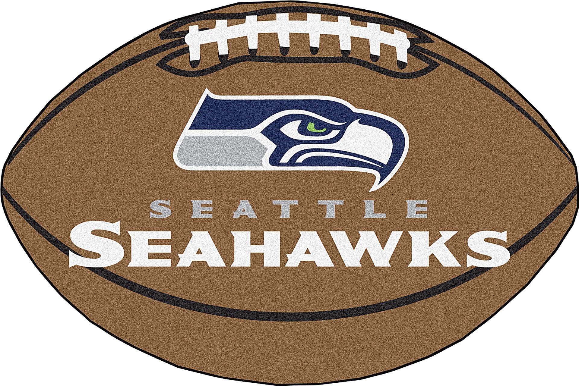 NFL Football Mascot Seattle Seahawks 1'6" x 1'10" Rug - Image 1
