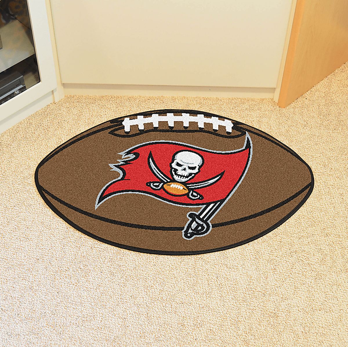 Nfl Football Mascot Brown Rug | Rooms to Go