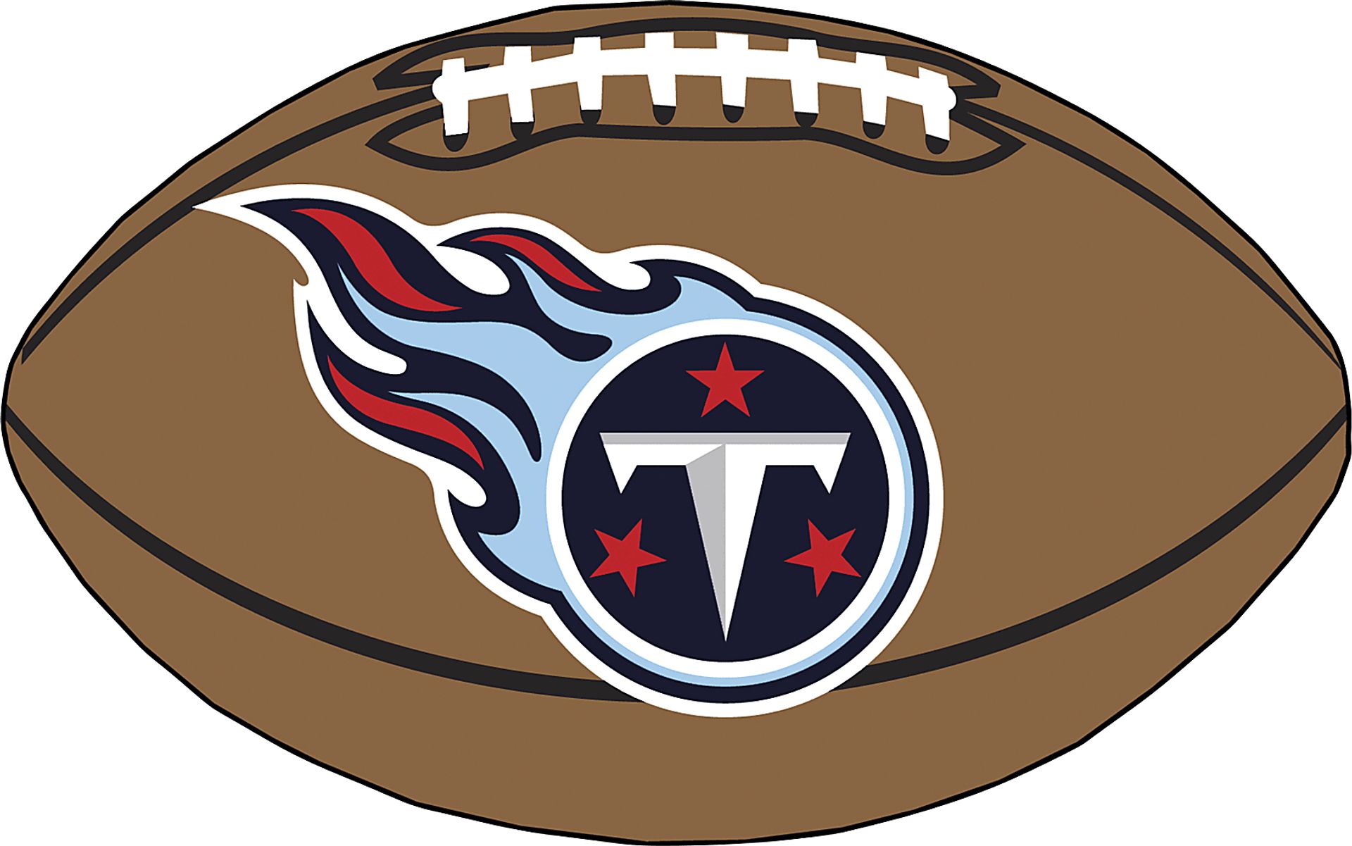 NFL Football Mascot Tennessee Titans 1'6 x 1'10 Rug - Image 1