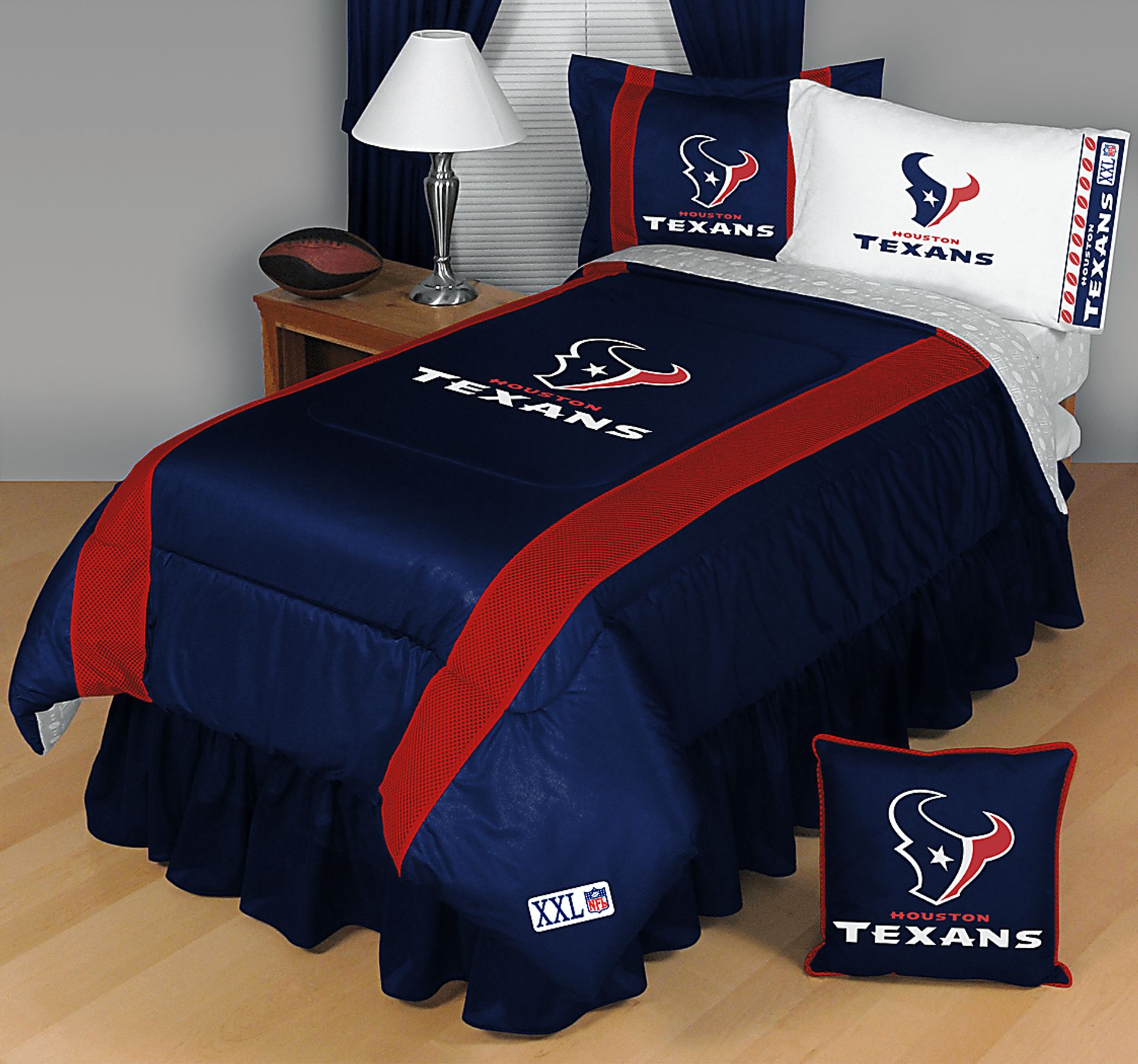 NFL Sidelines Houston Texans Full Bed Set - Image 1