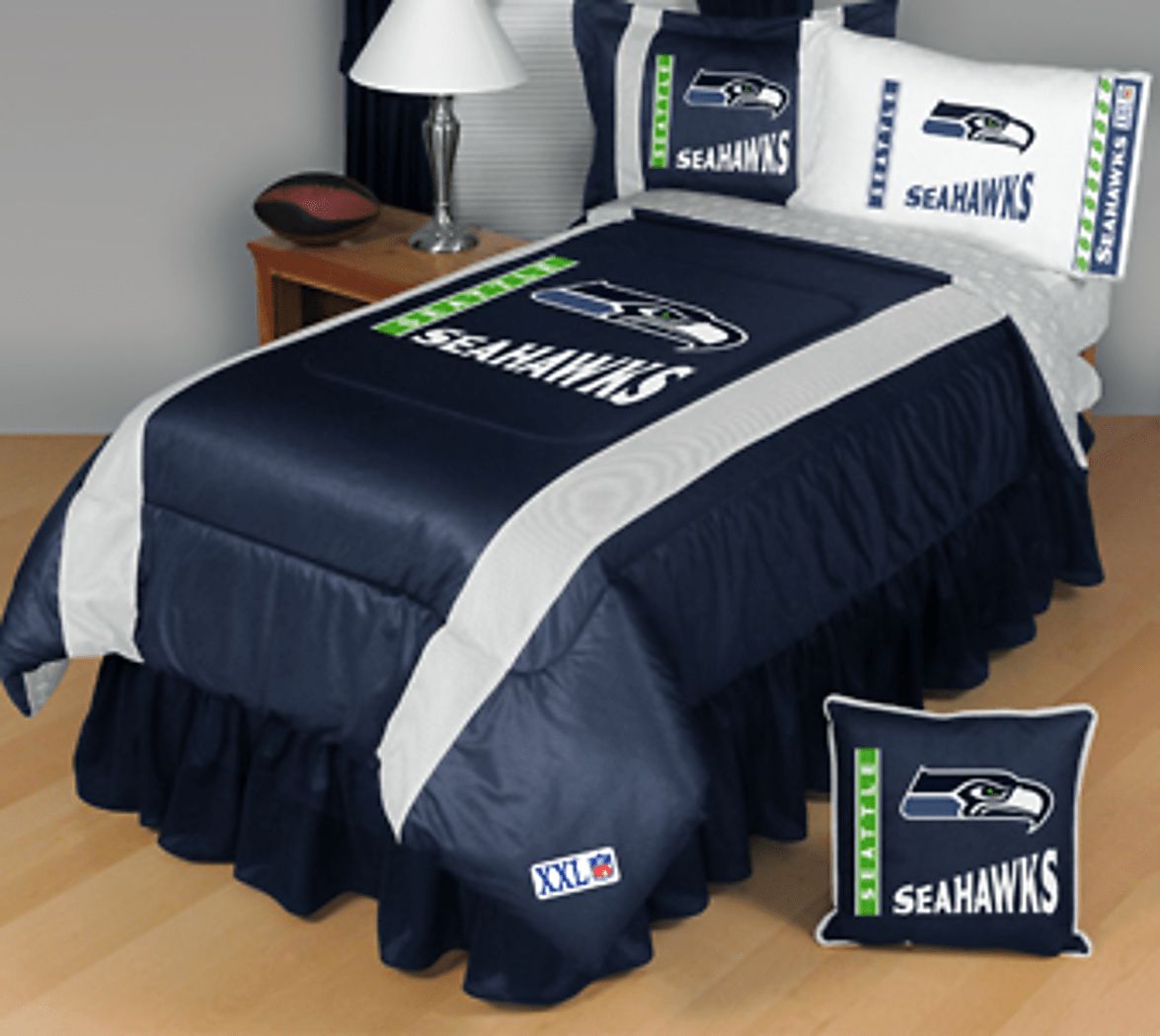 NFL Seattle Seahawks Duvet Cover and Pillowcase Set Bedding Set